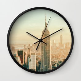 New York City Skyline Dreams Wall Clock