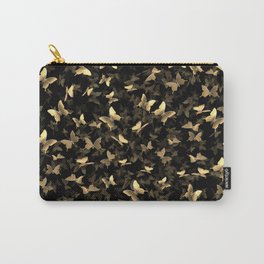 Butterfly Chaos black and gold Carry-All Pouch