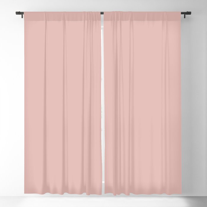 Solid Color Rose Gold Pink Blackout, Pink Blackout Curtains