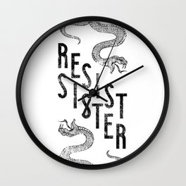 Resist Sister Wall Clock