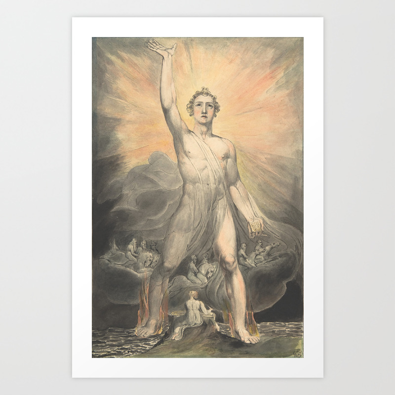William Blake Angel Of The Revelation Art Print By Fineartpaintings Society6 William Blake Angel Of The Revelation Art Print By Fineartpaintings Society6
