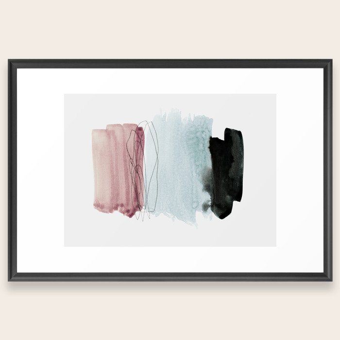 minimalism 4 Framed Art Print by patternization Society6