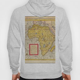 Vintage Map Print - Africa, from Münster's Cosmographia (1588) Hoody