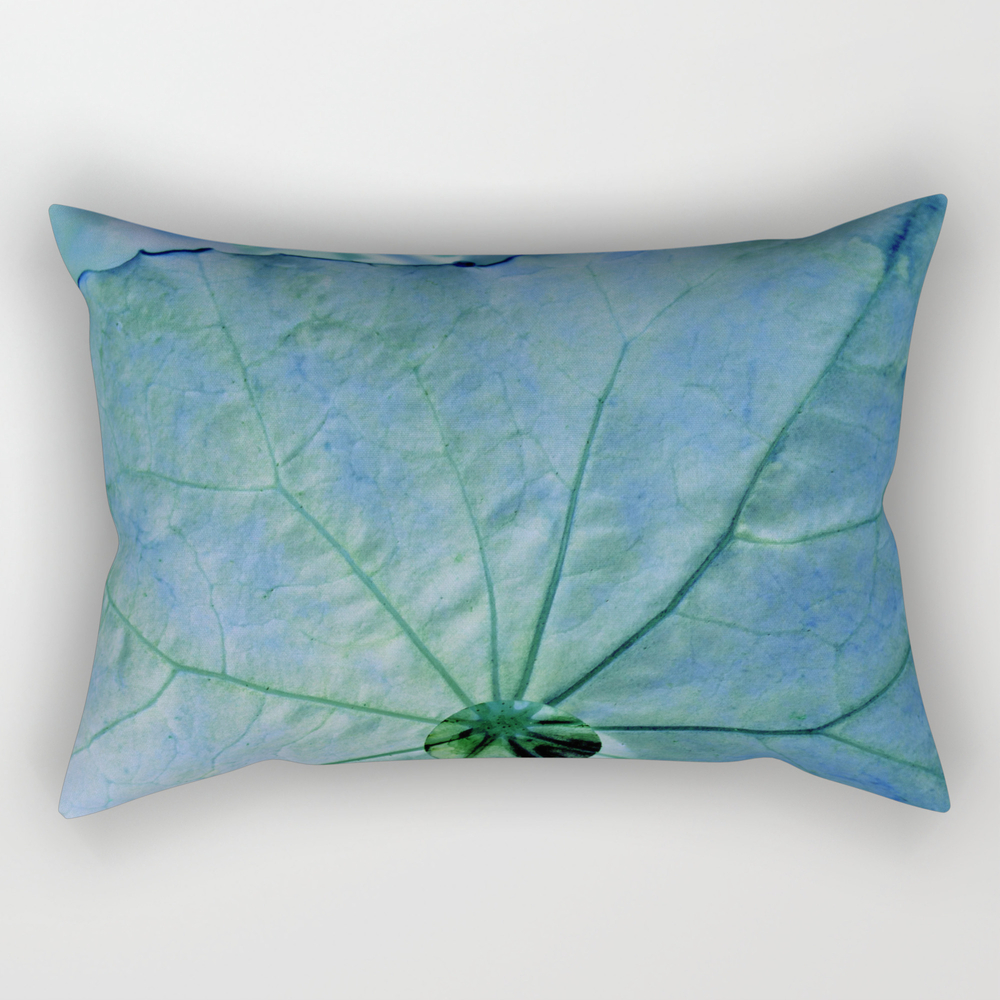 Droplet - Blue Rectangular Pillow (RPW8055642) photo