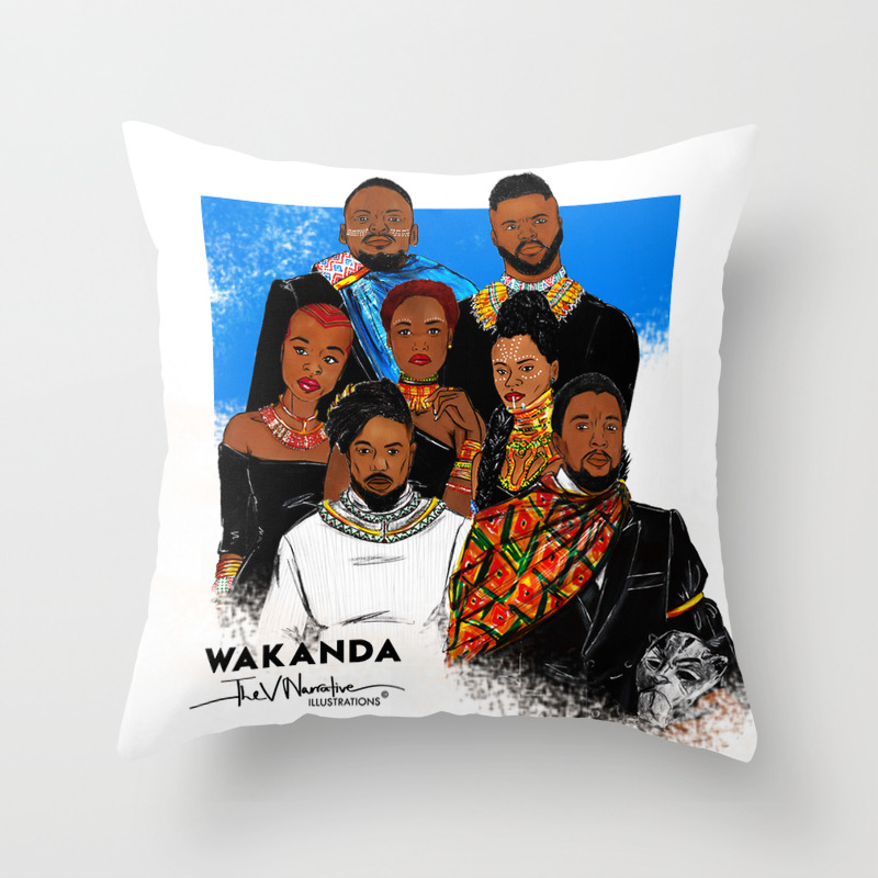 Black Panther Wakanda Forever Throw Pillow By Thevnarrative Society6