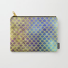 Rainbow Mermaid Scales Pattern Carry-All Pouch