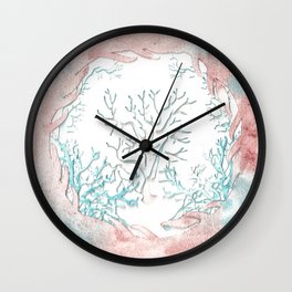 coral reef Wall Clock