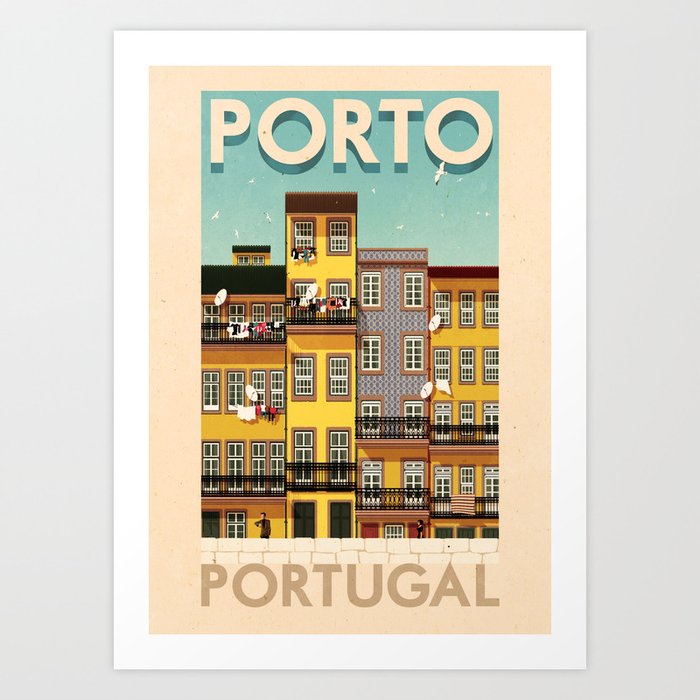 Portugal Porto Art Print By Ruiricardo Society6
