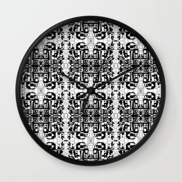JES' PUZZLED FACE Wall Clock | Hiddenfaces, Inkdrawing, Depthofmind, Abstract, Pattern, Drawing, Black And White, Ink Pen 