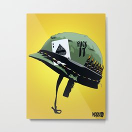Vietnam war helmet Metal Print