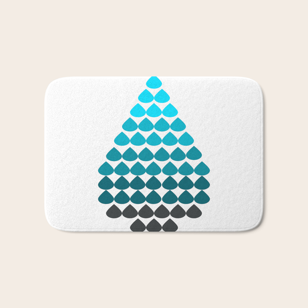 Droplet Bath Mat by Zeelv (BMT7554537) photo