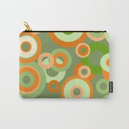 Green Retro Ring design Carry-All Pouch