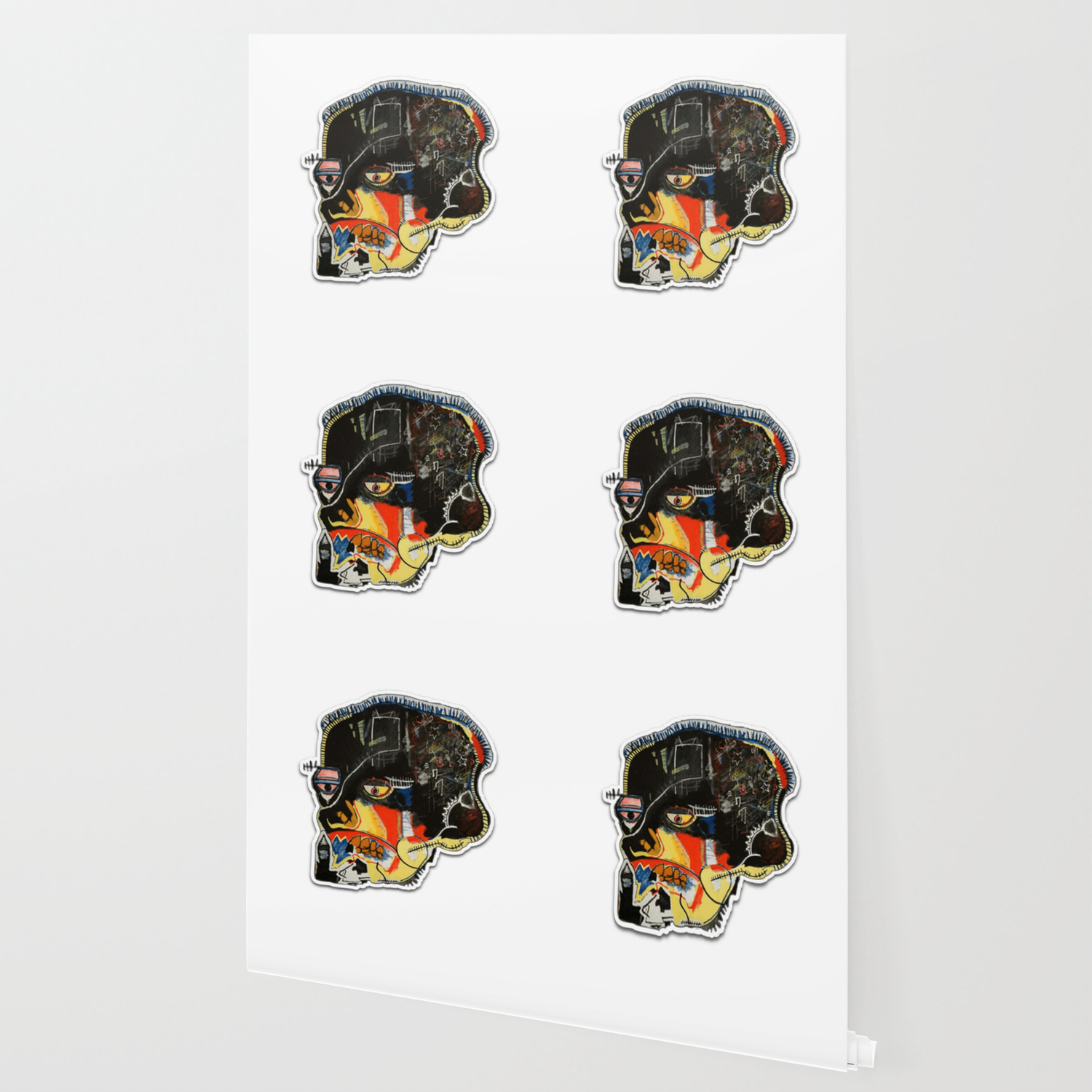 Skull Homage To Basquiat Wallpaper By Vintagetroto Society6 Support us by sharing the content, upvoting wallpapers on the page or sending your own background pictures. skull homage to basquiat wallpaper by vintagetroto