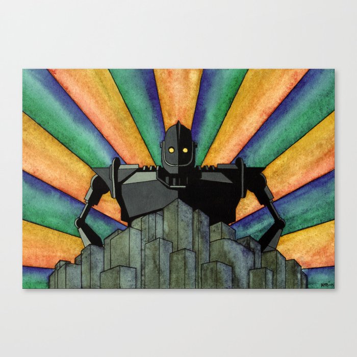 The Iron Giant Canvas Print By Ateliernab Society6