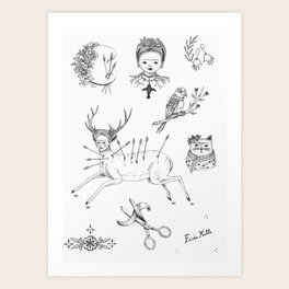 Flash Tattoo Art Prints For Any Decor Style Society6