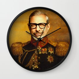 Jeff Goldblum Poster, Classical Painting, Regal art, General, Jurassic Park, Actor Print, Celebrity Wall Clock