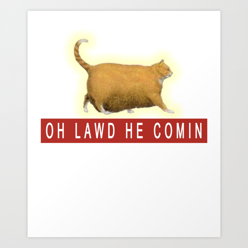 Chonk Cat Meme Art Print By Desteesigners Society6