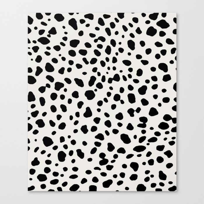wallpapers Dalmation Polka Dots polka dots dalmatian spots black and white canvas print by beautifulhomes