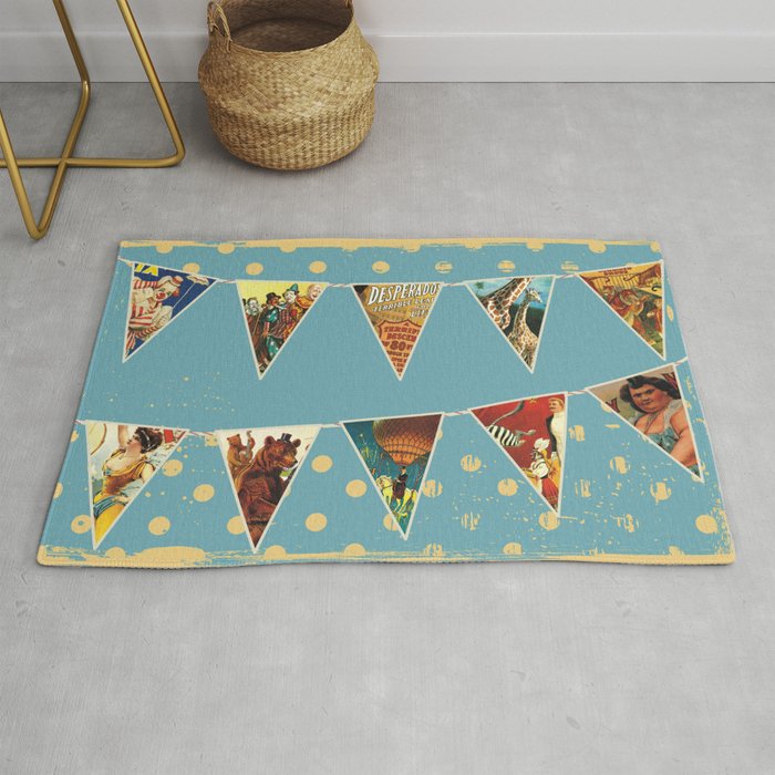 Vintage Circus Acts And Animals Bunting Flags Rug By Thebigmranch Society6 Browse our circus bunting images, graphics, and designs from +79.322 free vectors graphics. society6