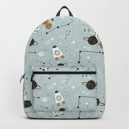 Space ships Animals Prints patterns Backpack
