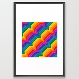 Rainbow Wave Framed Art Print