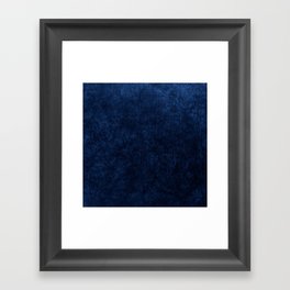 Royal Blue Velvet Texture Gerahmter Kunstdruck