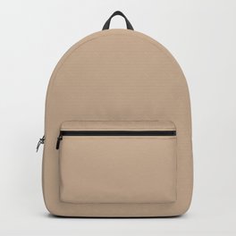 Down To Earth Beige Solid Color Pairs To Valspars 2021 Color of the Year Maple Leaf 2008-8B Backpack