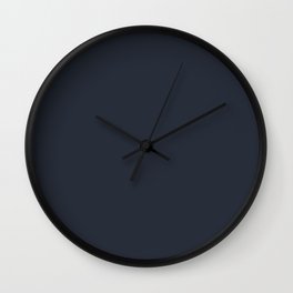 Dark Blue Trending Solid Color  - Hue Jolie 2021 Color of the Year Accent Shade Classic Navy Wall Clock | Hue, Solidcolors, Trending, Color, All, Simple, Accent, Colors, Colour, Colours 