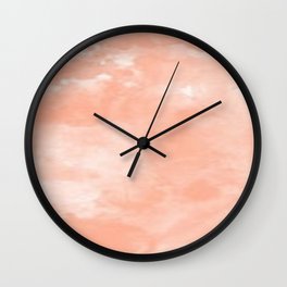 Peach Dreams Wall Clock