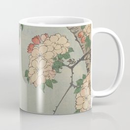 Cherry Blossoms on Spring River Ukiyo-e Japanese Art Coffee Mug
