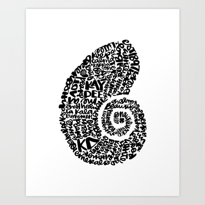Nautilus Shell Art Print By Brittsiva Society6