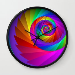 colorful spiral -60- Wall Clock