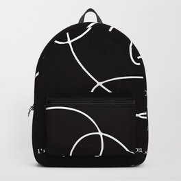 I'm connected with you ( heart) Backpack