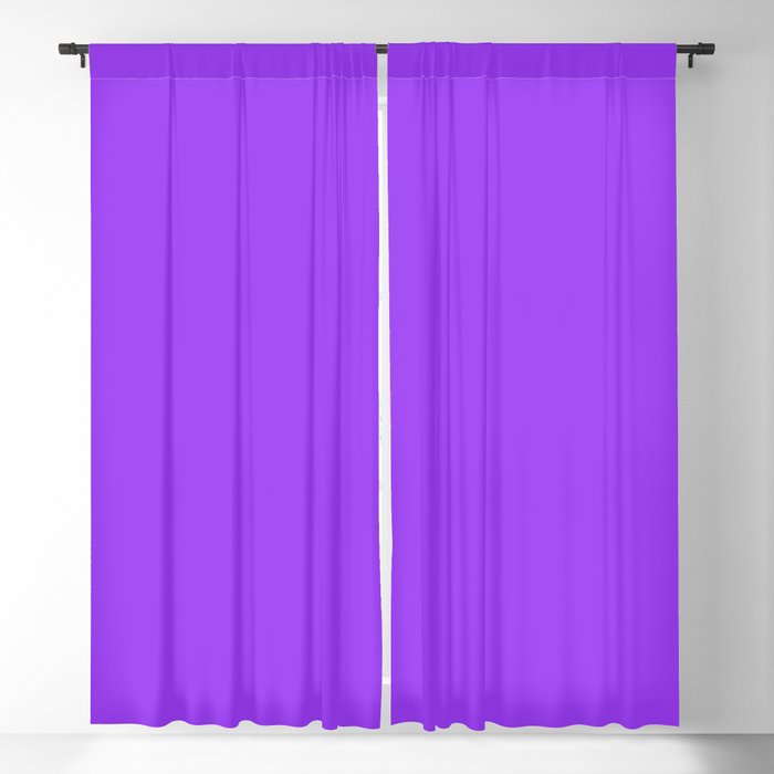 Bright Fluorescent Neon Purple Blackout, Purple Window Curtains