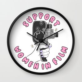 Support Women In Film Wall Clock