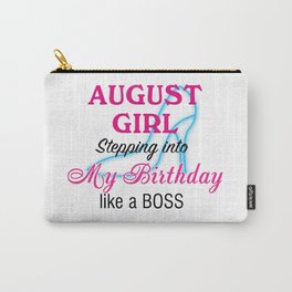 August Girl Birthday Carry-All Pouch