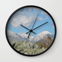 From Chaparral To Snow Wall Clock