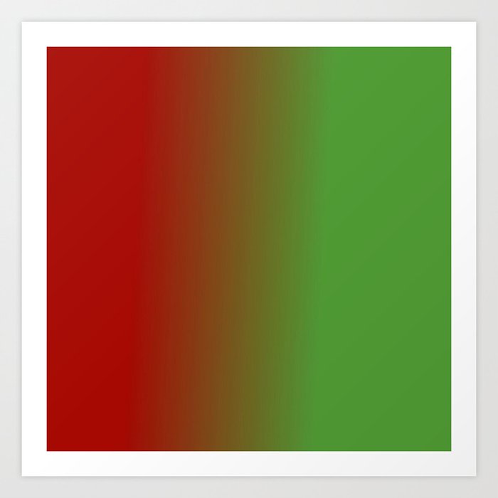 Ombre In Red Green Art Print By Kirstenrenfroephotography Society6