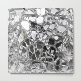 Silver Mirrored Mosaic Metal Print