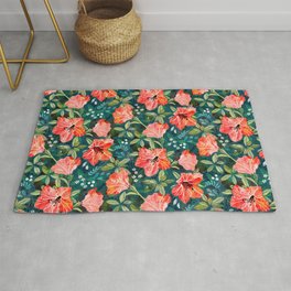 Vibrant Rhododendrons Rug