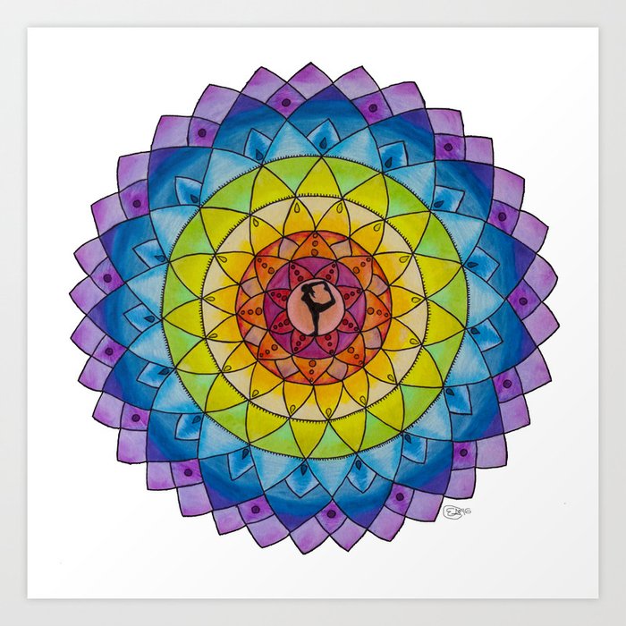 Premium Purple Mandala Yoga Mat (6mm) - Gaiam