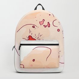 Abstract Terra Cotta Backpack
