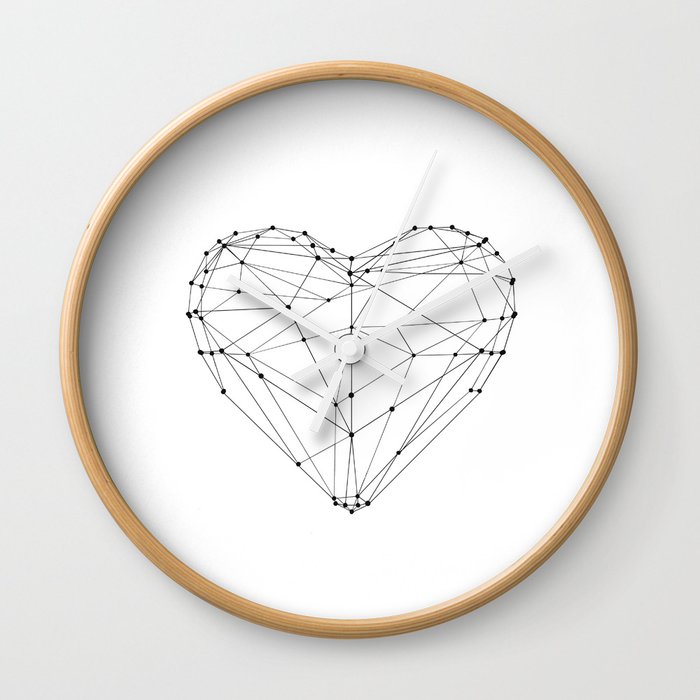 Love Heart Geometric Polygon Drawing Vector Illustration Valentines Day Gift For Girlfriend Wall Clock By Themotivatedtype Society6 Download premium vector of hand drawn love and valentine's day doodle vector collection by marinemynt about hand drawn heart, emotion, vector love heart geometric polygon drawing vector illustration valentines day gift for girlfriend wall clock by themotivatedtype
