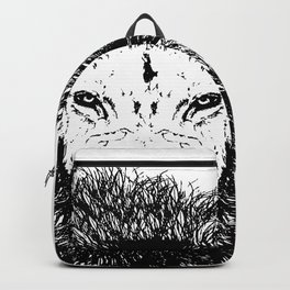 Lion Backpack | Vector, Lion, Vectorlines, Linework, Lionartwork, Graphicdesign, Digital, Black And White 
