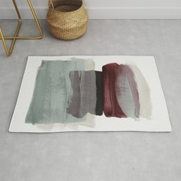 minimalism 1-1 Rug | Art, Watercolor, Colorfield, Sage, Layers, Irislehnhardt, Scandinavian, Rustyred, Minimal, Modern 