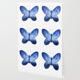 Blue Butterfly Wallpaper For Any Decor Style Society6