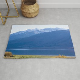 Blue Snow Capped Mountains Rug