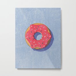 FAST FOOD / Donut Metal Print | Colorful, Fast, Curated, Donut, Graphicdesign, Junk, Food, Art, Pop, Retro 