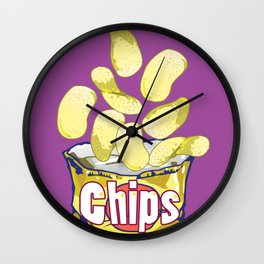 Potato Chips : Junkies Collection Wall Clock