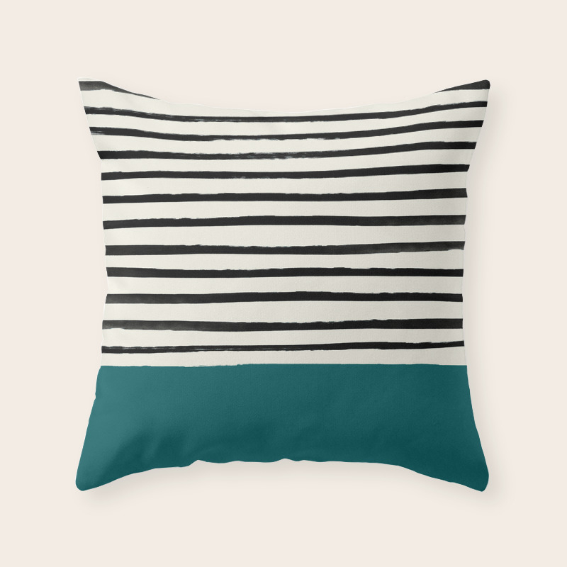dark turquoise throw pillows